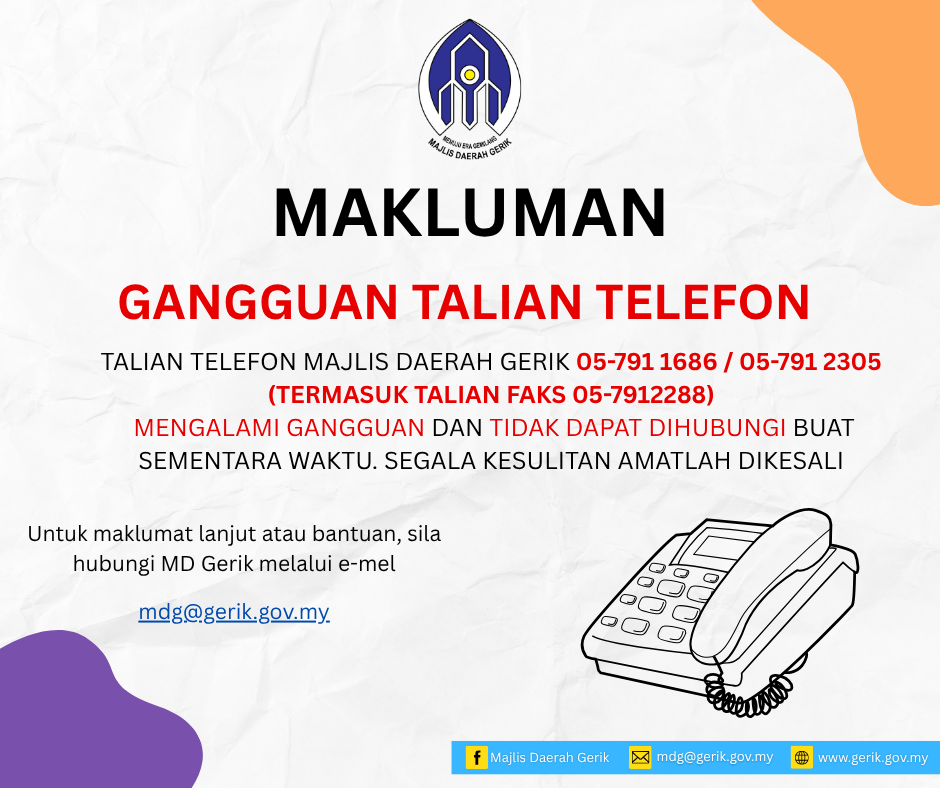 Gangguan Talian Telefon Majlis Daerah Gerik