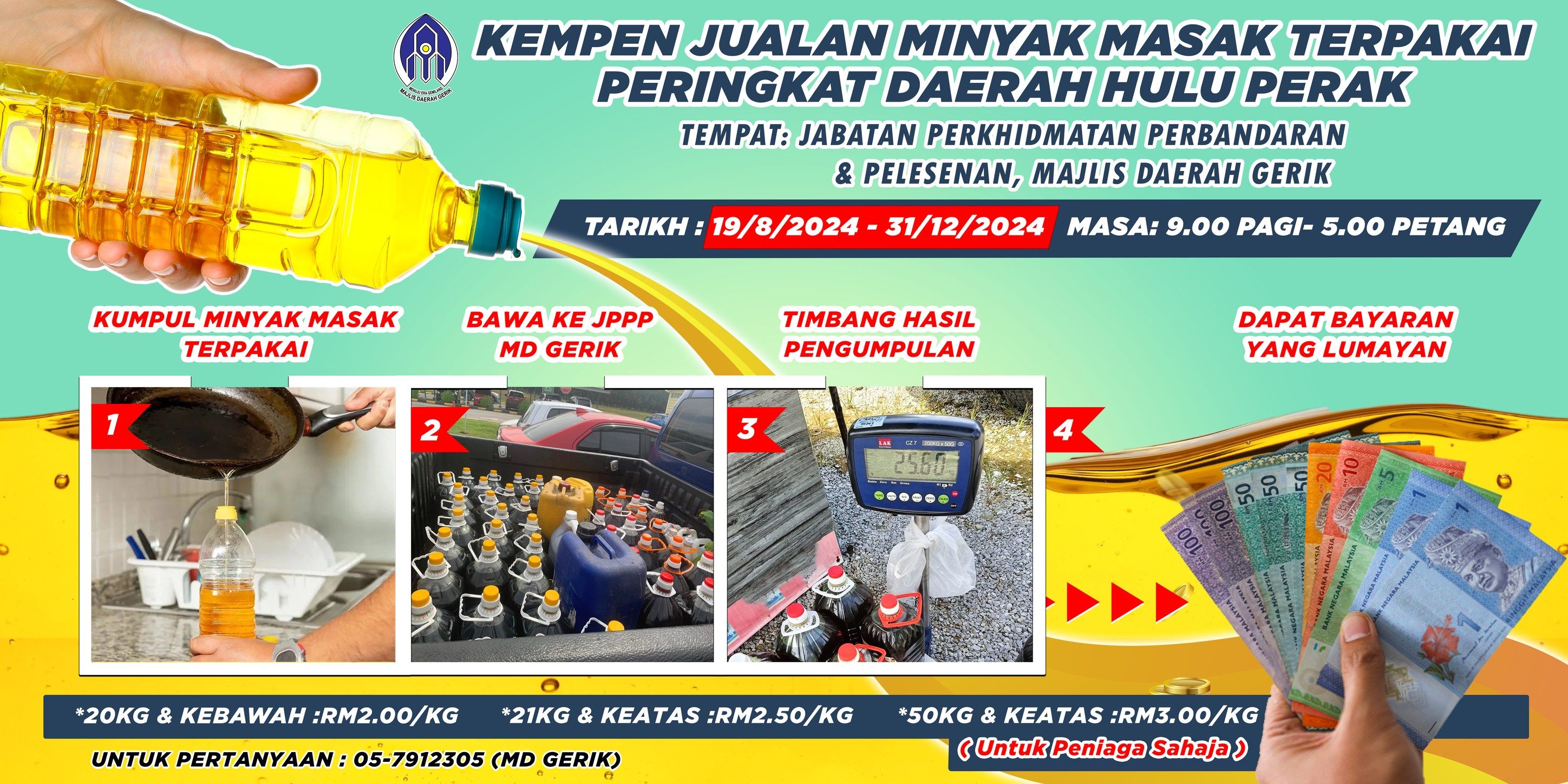 KEMPEN JUALAN MINYAK MASAK PERINGKAT DAERAH HULU PERAK 2024